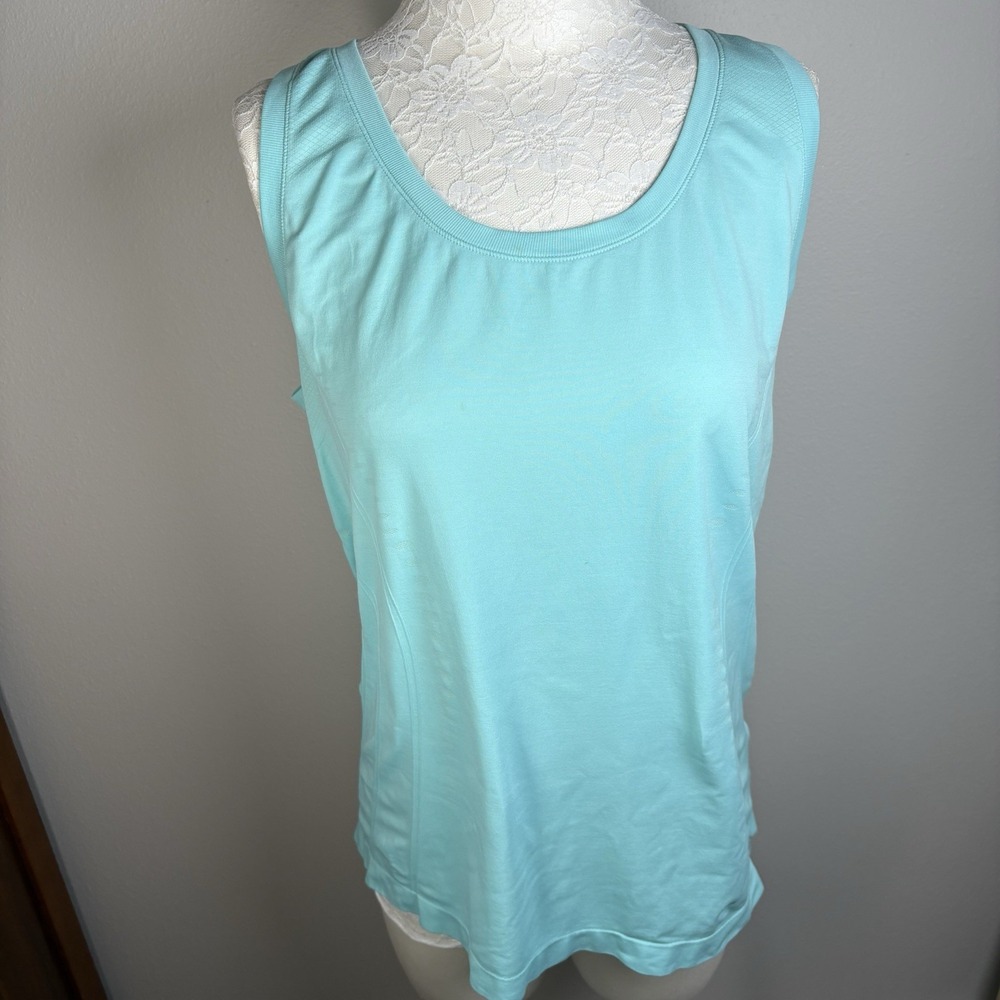 C9 Champion Womens XL Aqua Tank Top Athleisure Seamless 100% Nylon